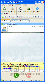 Skype interface Skype interface