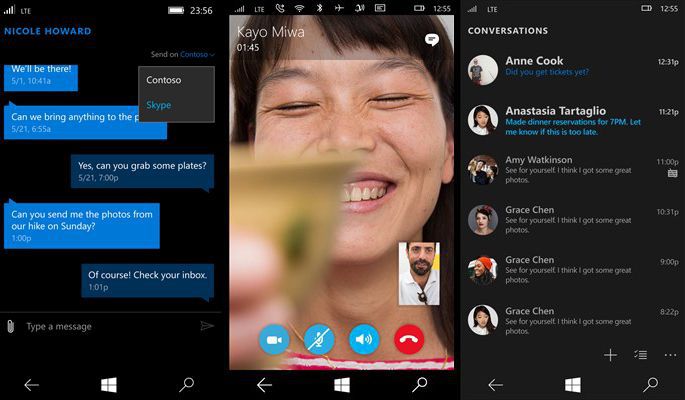 Skype Windows 10 mobile
