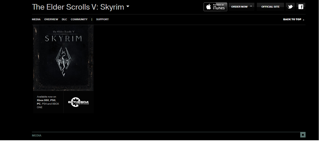 Skyrim PS4 / Xbox One - site