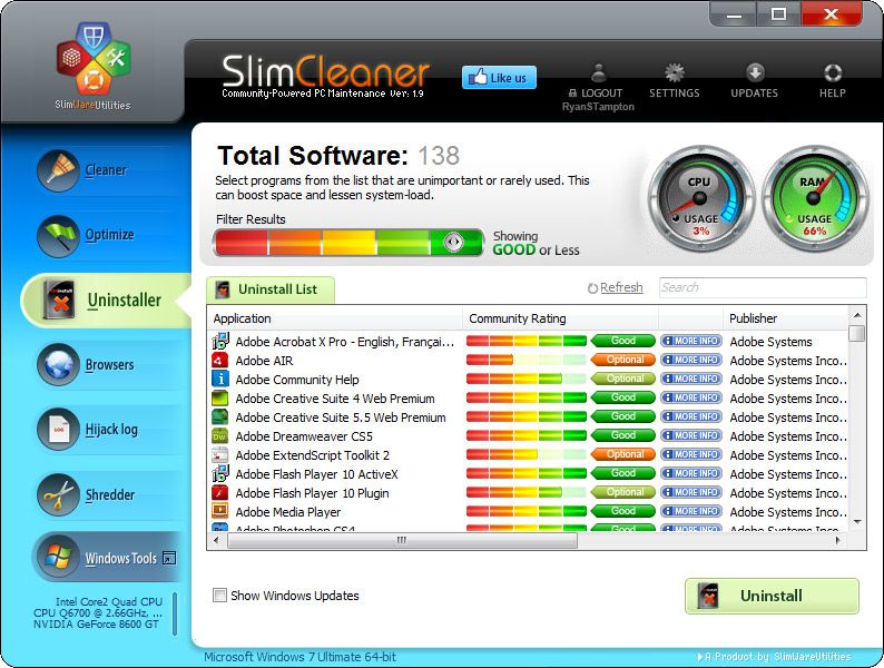 slimcleaner screen 1