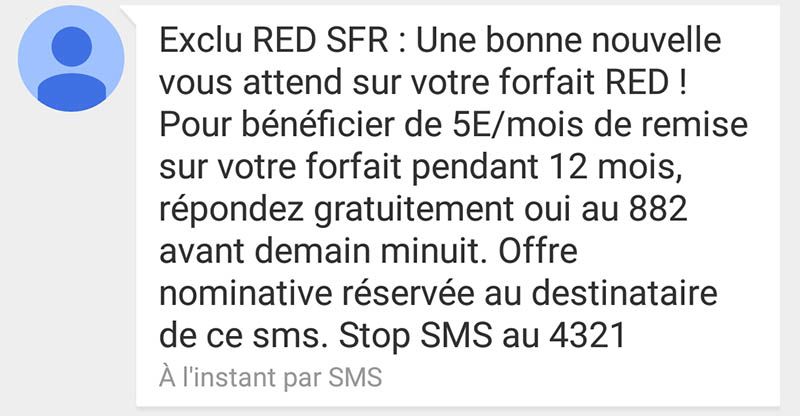 SMS SFR RED