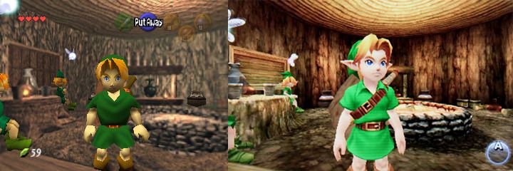 The Legend of Zelda Ocarina of Time - 3DS vs. N64