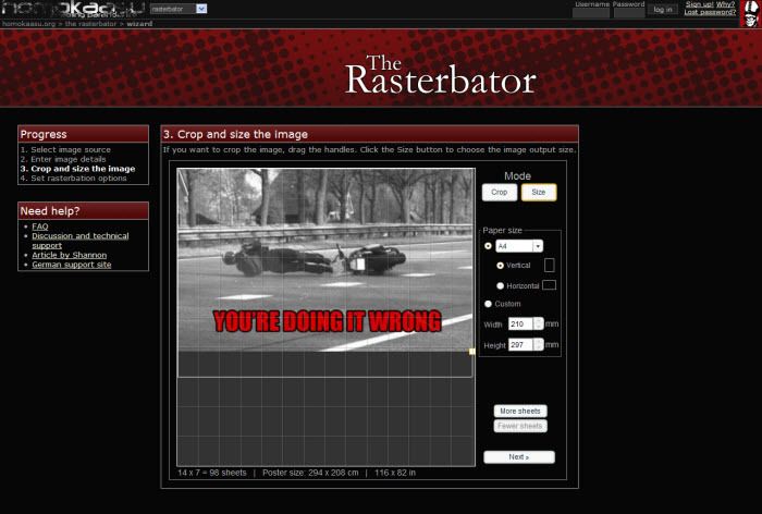 The Rasterbator screen2