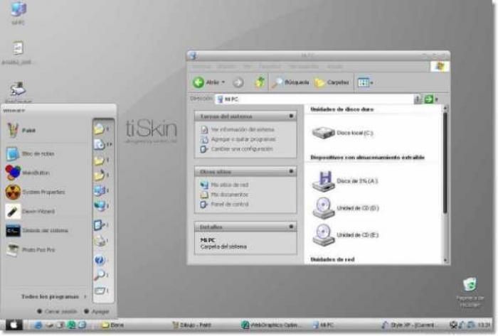 TiSkin Windows Style screen 2