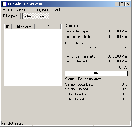 TYPsoft FTP Server screen1