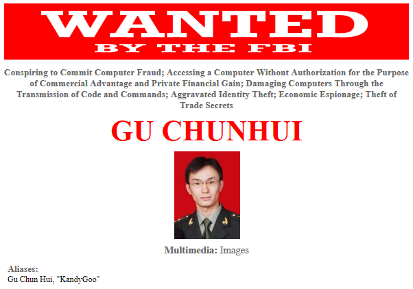 USA-FBI-Chine-officiers-hackers-Gu-Chunhui