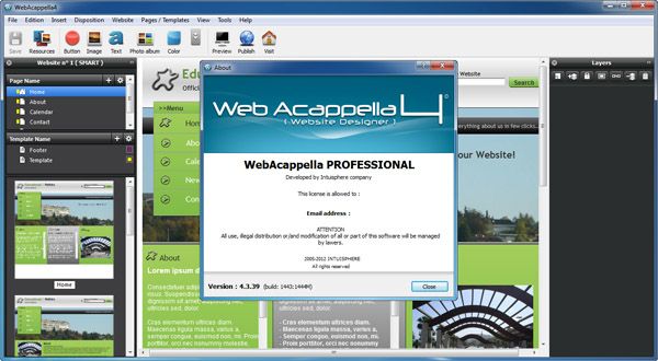 Web Acappella screen1