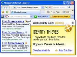 Web Security Guard screen