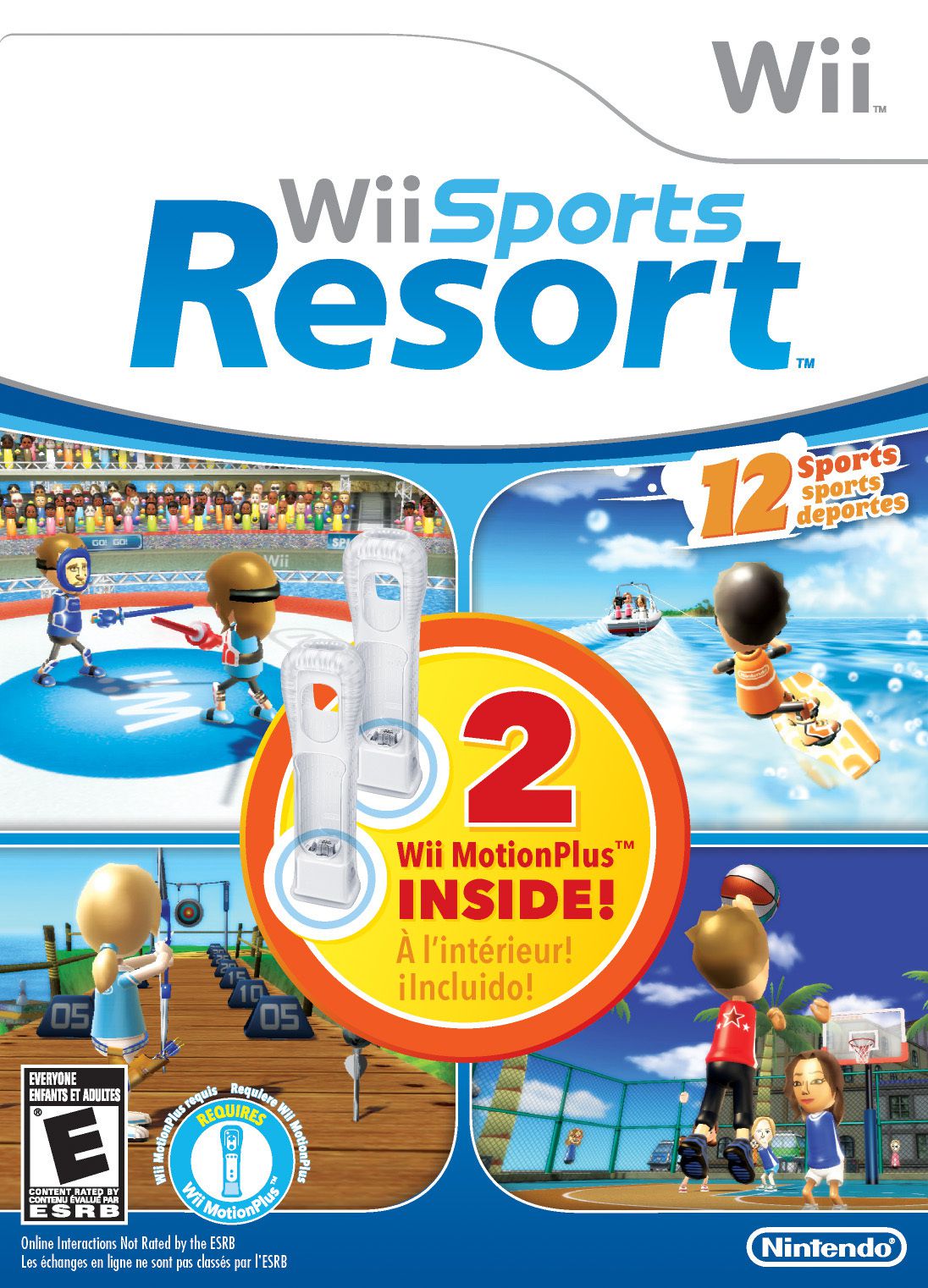 Wii Sports Resort - deux Wii MotionPlus - pochette