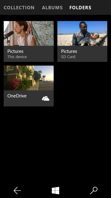 Windows 10 Mobile photo