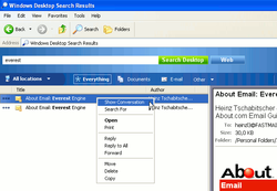 Windows desktop search 3 01 pour windows xp 652x451