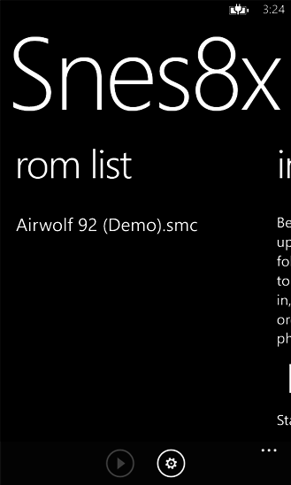 Windows Phone 8 - emulateur snes8x - 2
