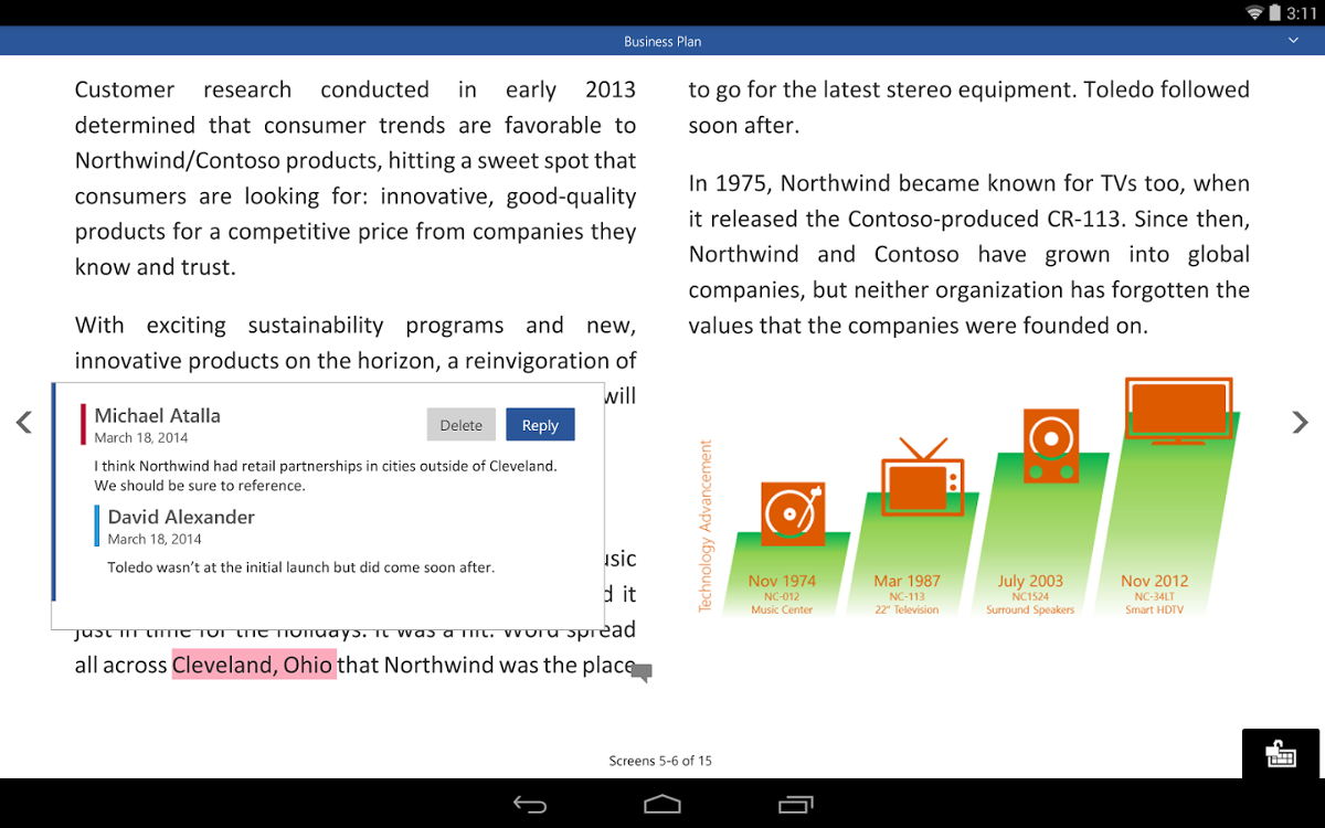 Word-tablette-Android
