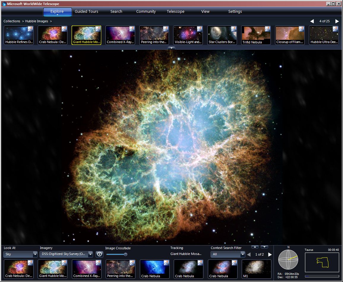 WorldWide Telescope screen2