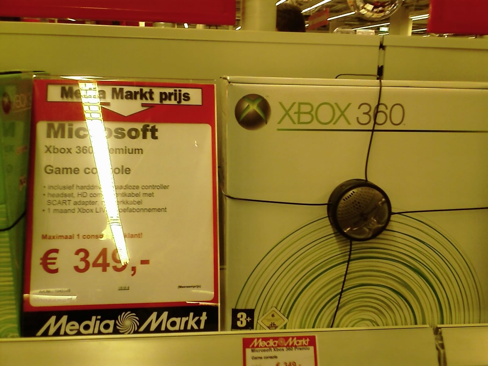 Xbox 360 baisse prix media markt 2