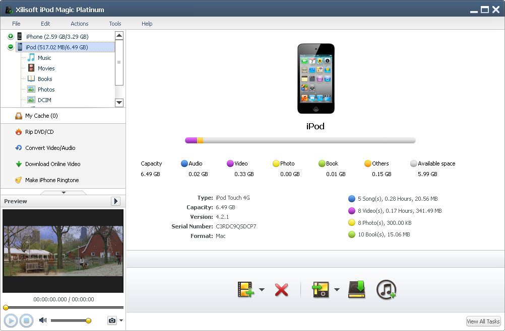 Xilisoft iPod Magic screen 2