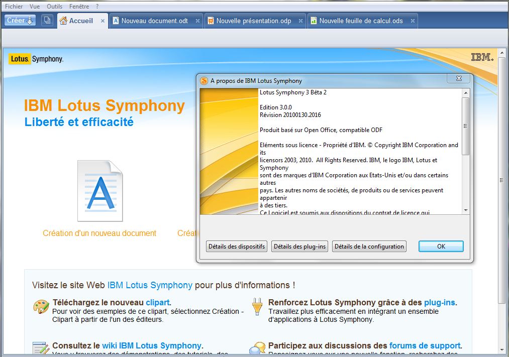 Ibm lotus symphony