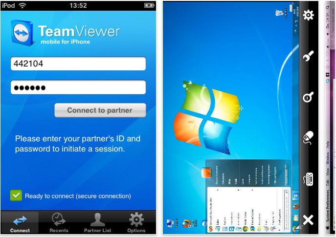 teamviewer iphone to iphone