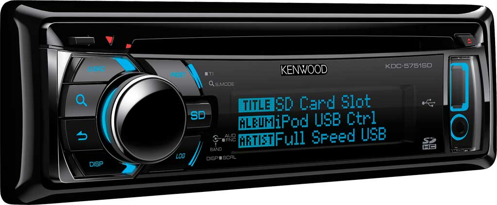 Autoradio iPod / SD / Bluetooth en 1-DIN chez Kenwood