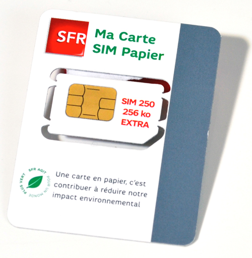 Cartes SIM écologiques chez SFR