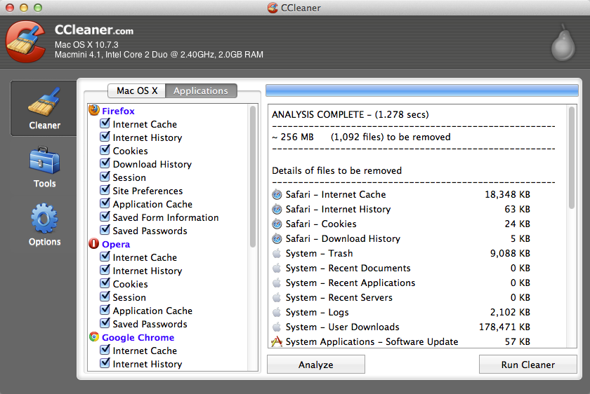 free ccleaner for mac 10.9.5