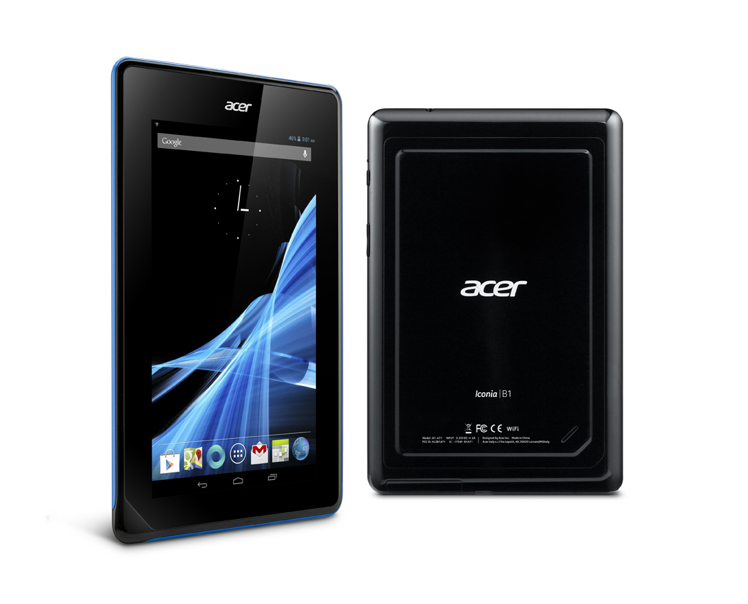 Завис планшет acer iconia b1