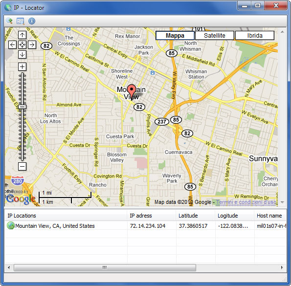 google maps start at ip location