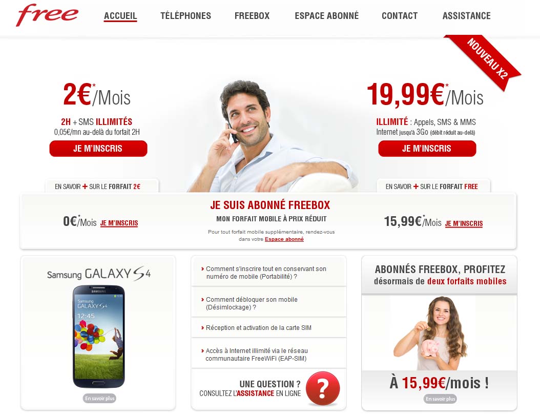 Comment Bloquer Forfait Free 2 Euros Free Mobile : comment profiter du second forfait à 15,99 euros par mois