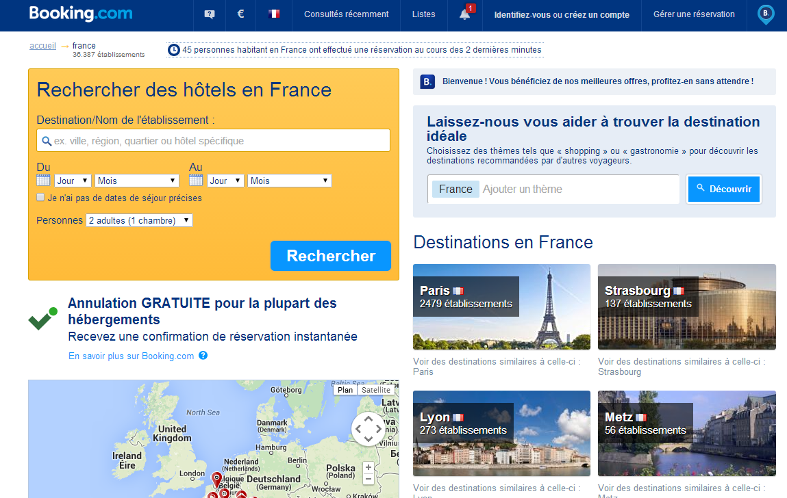 Booking.com accorde plus de liberté aux hôteliers