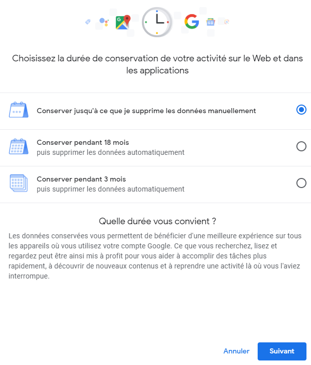 Google Deploie La Suppression Automatique De L Historique Des