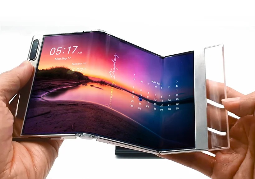  Samsung  pr sentera son cran S Foldable pliable en trois 