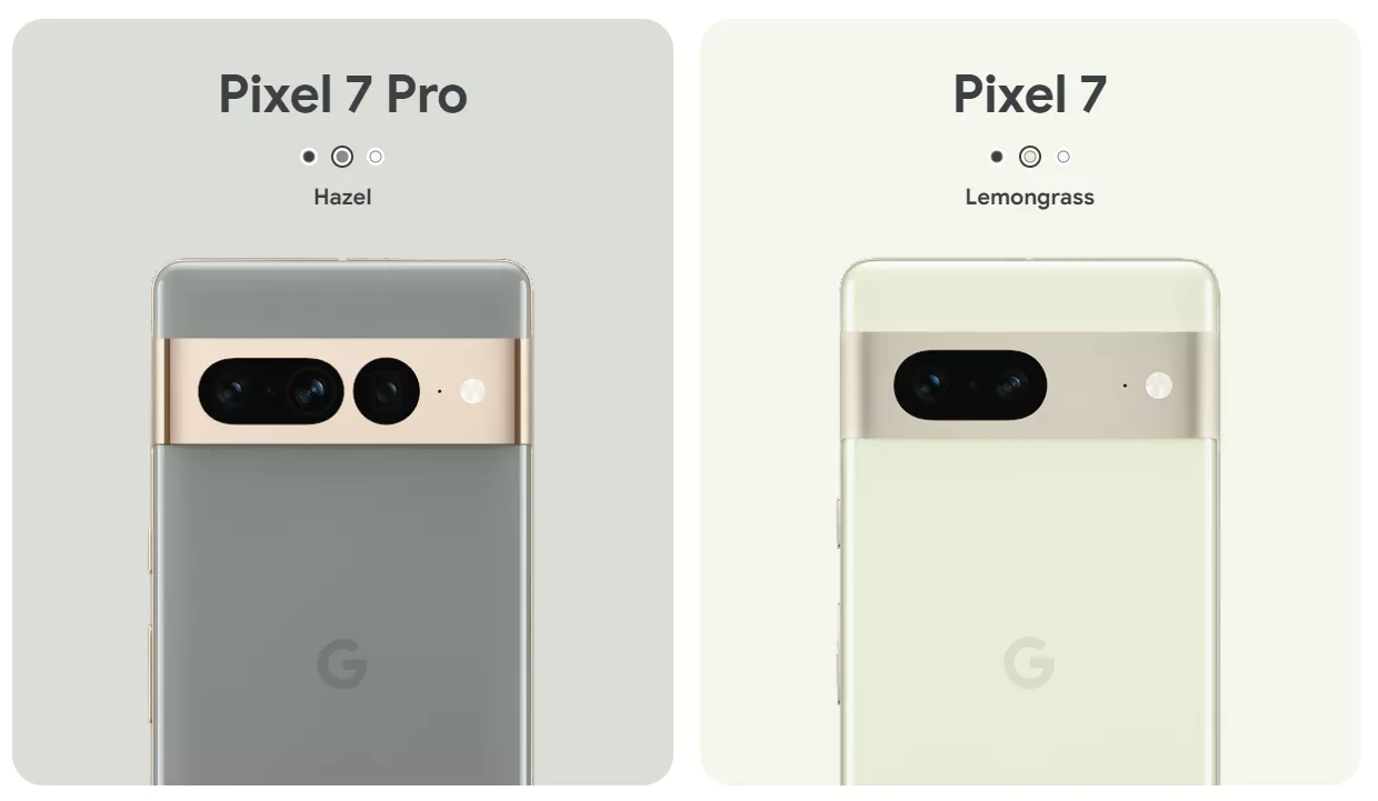 Pixel 7 et Pixel 7 Pro ©Google