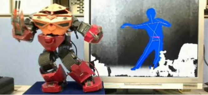 Robot V-Sido contrÃ´le Kinect