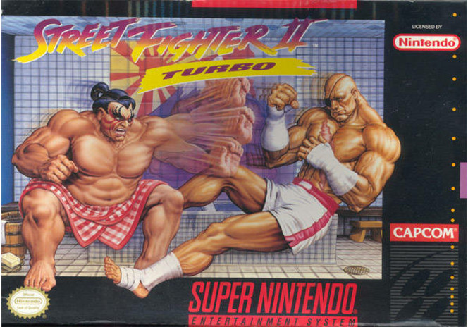Street Fighter II Turbo - jaquette SNES