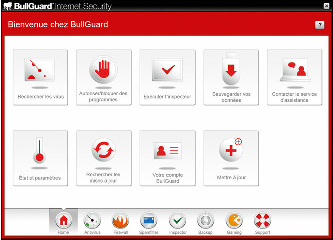 Bullguard Internet Security screen