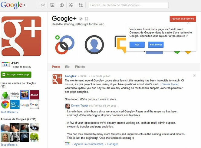 Google+-pages