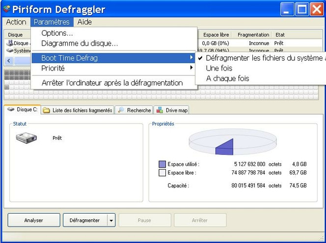 Defraggler 2.0 boot defrag