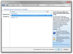 Microsoft Office 2010 Service Pack 1 screen