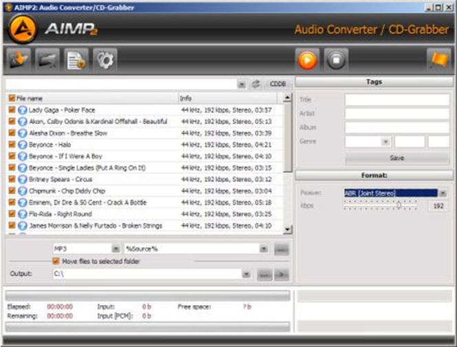 AIMP Audio Tools screen