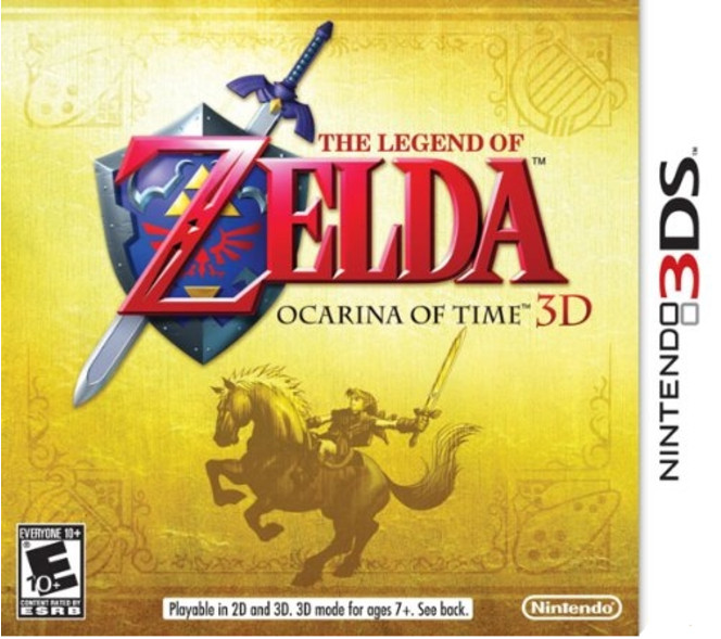 The Legend of Zelda Ocarina of Time 3DS - jaquette USA