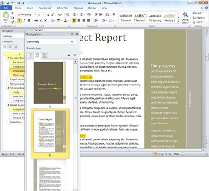 microsoft Office_Word_2010 screen