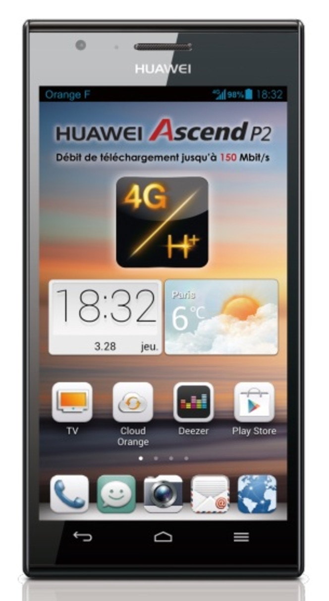 Huawei Ascend P2 Orange