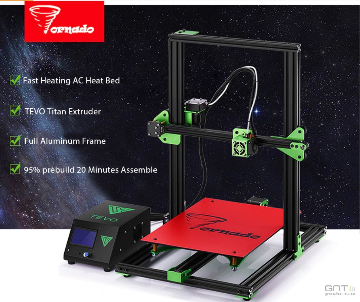 Tevo tornado 3d принтер обзор