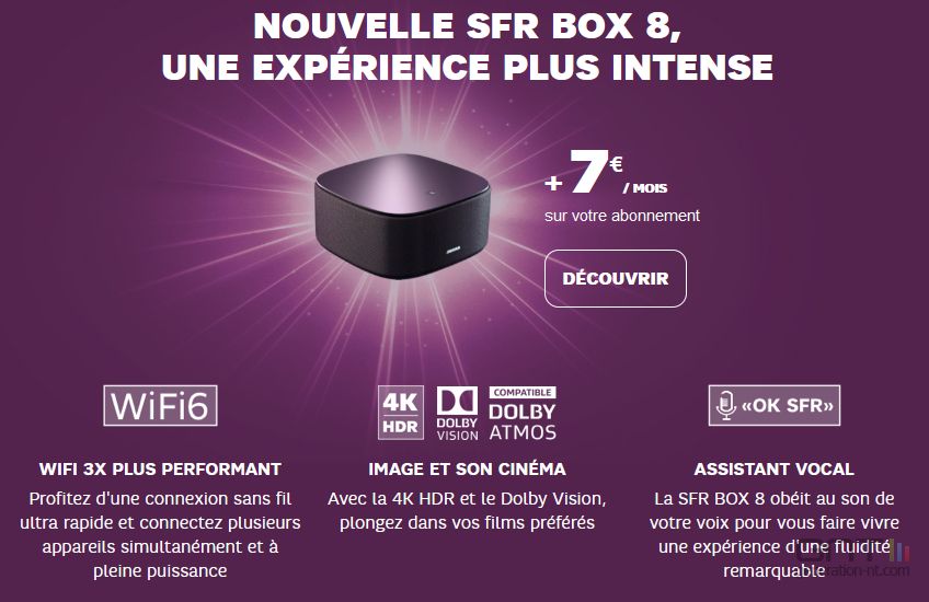 La SFR Box 8 propose 2 Gbps partagés (et monte en prix)