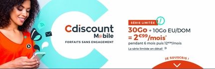 cdiscount mobile 30 Go forfait mobile
