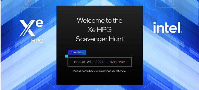 Intel Xe HPG Scavenger Hunt