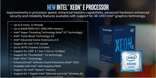 Intel Xeon E specs