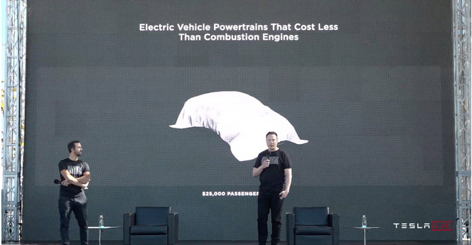 Tesla vehicule electrique 25 000 dollars