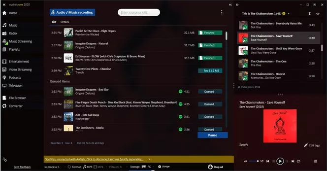 Audials-One-2020_Spotify-Playlists