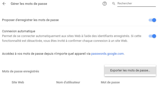 Chrome-exporter-mots-passe